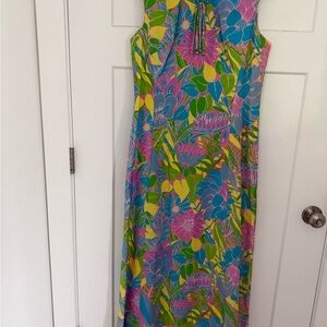 Vibrant Asymmetrical Floral Dress